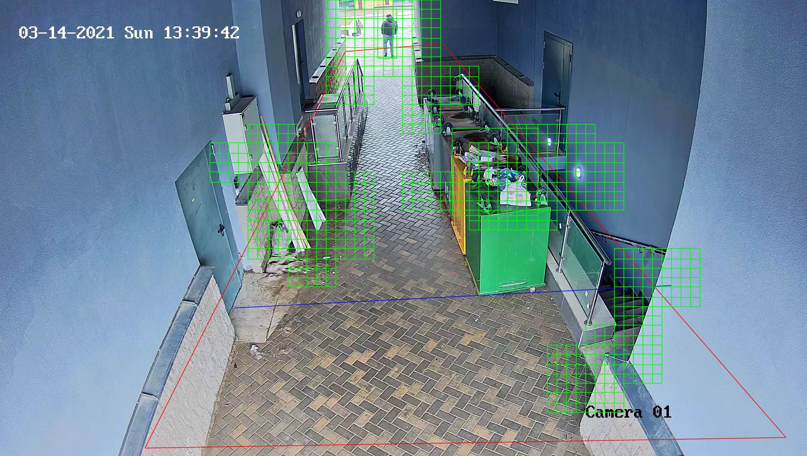 Сцена наблюдения в арке