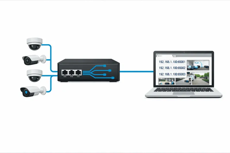 Как зайти в веб-интерфейс видеокамеры через PoE видеорегистратор