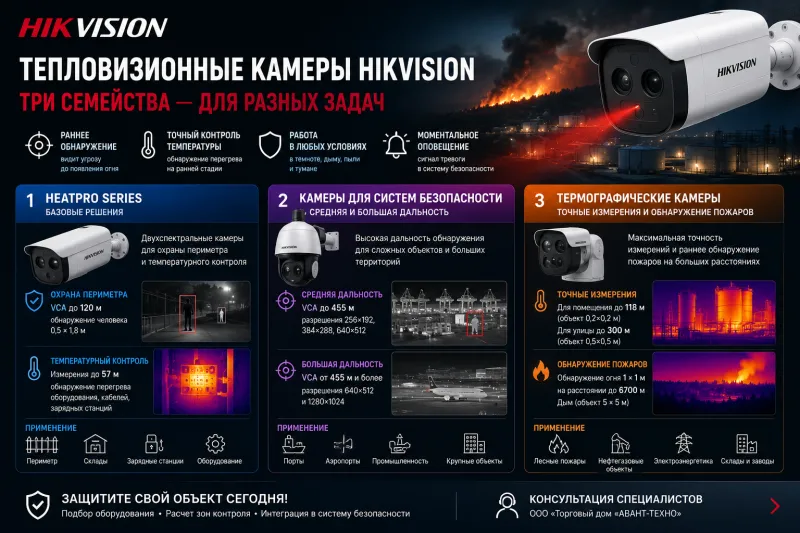 Обзор семейства тепловизионных продуктов Hikvision: HeatPro, безопасность и термография