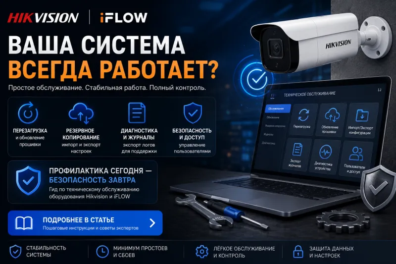Техническое обслуживание и диагностика оборудования видеонаблюдения