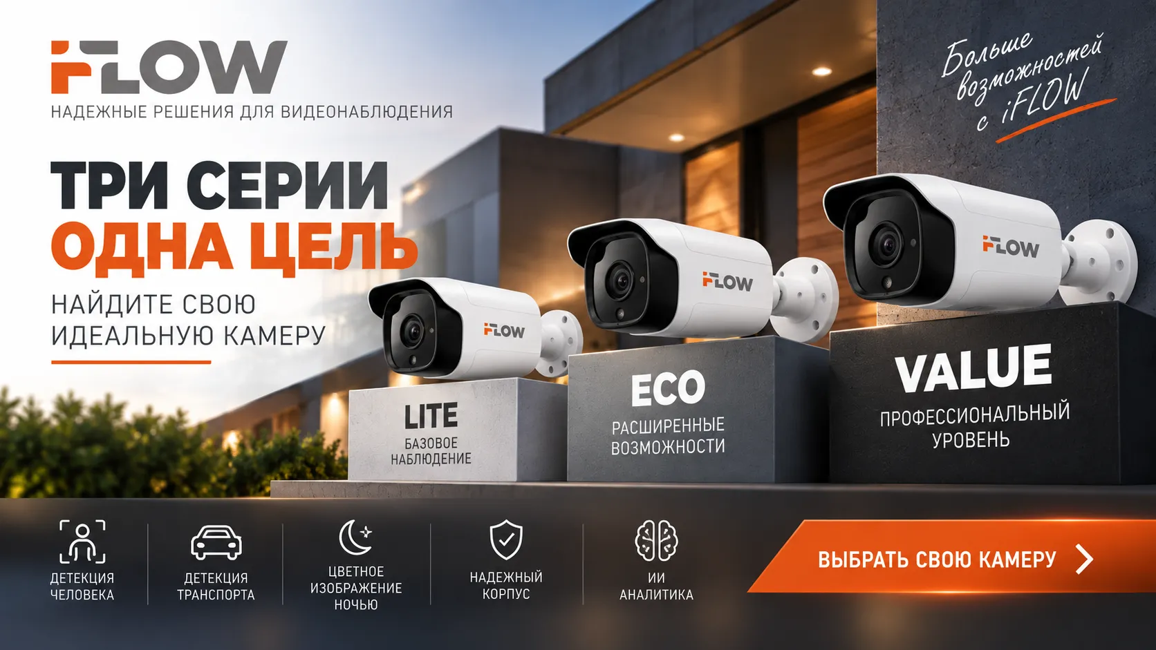 Сравнение цилиндрических IP-камер iFLOW 4 Мп (2.8 мм): как выбрать оптимальную модель Сравнение цилиндрических IP-камер iFLOW 4 Мп (2.8 мм): как выбрать оптимальную модель