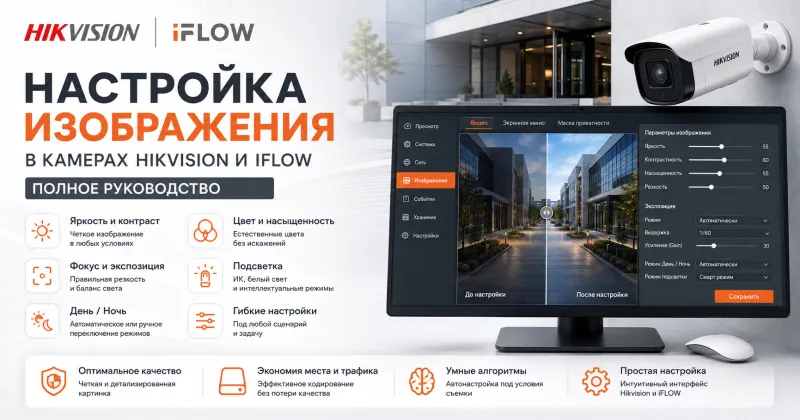 Настройка изображения в камерах Hikvision и iFLOW: полное руководство