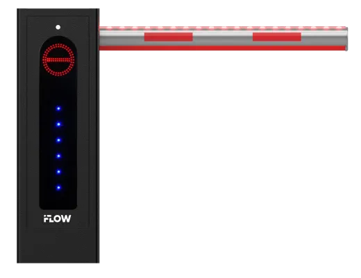 Шлагбаум iFLOW (4м) с индикацией на корпусе и стреле F-EB-VB0-R/A/B4