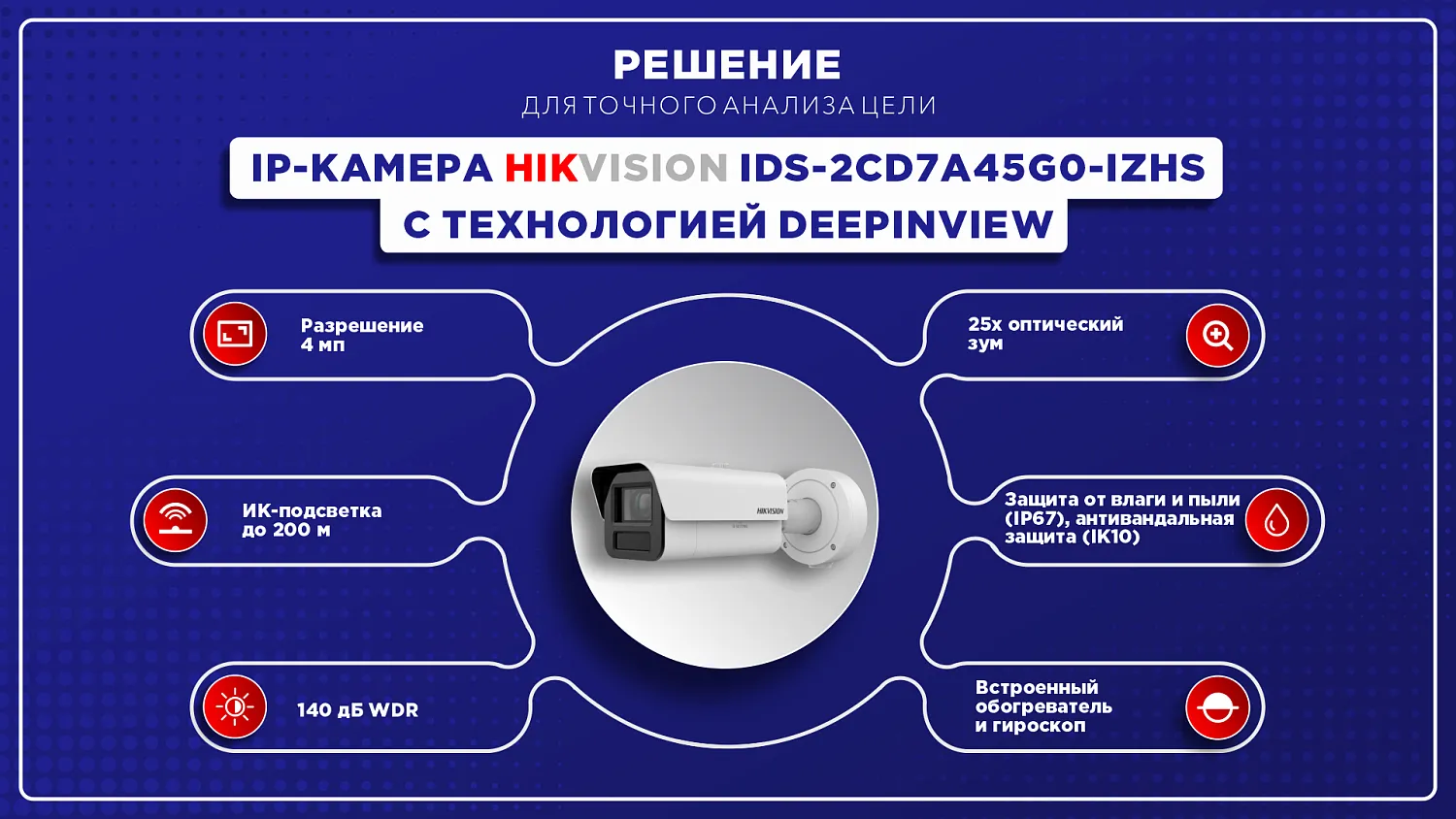 Видеокамера iDS-2CD7A45G0-IZHS 4.7-118mm