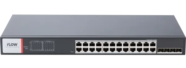 Управляемый промышленный PoE-коммутатор iFLOW F-SW-IM628HPOE-PM-24G4GO