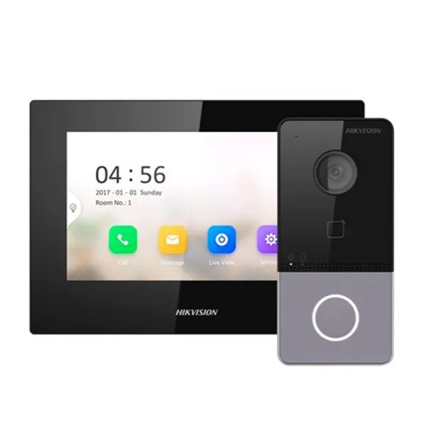 Комплект видеодомофона DS-KIS605-P(C)