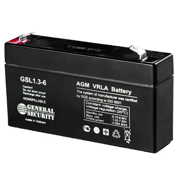 Аккумуляторная батарея 1.3 Ач 6В