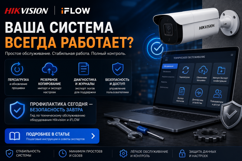 Техническое обслуживание и диагностика оборудования видеонаблюдения