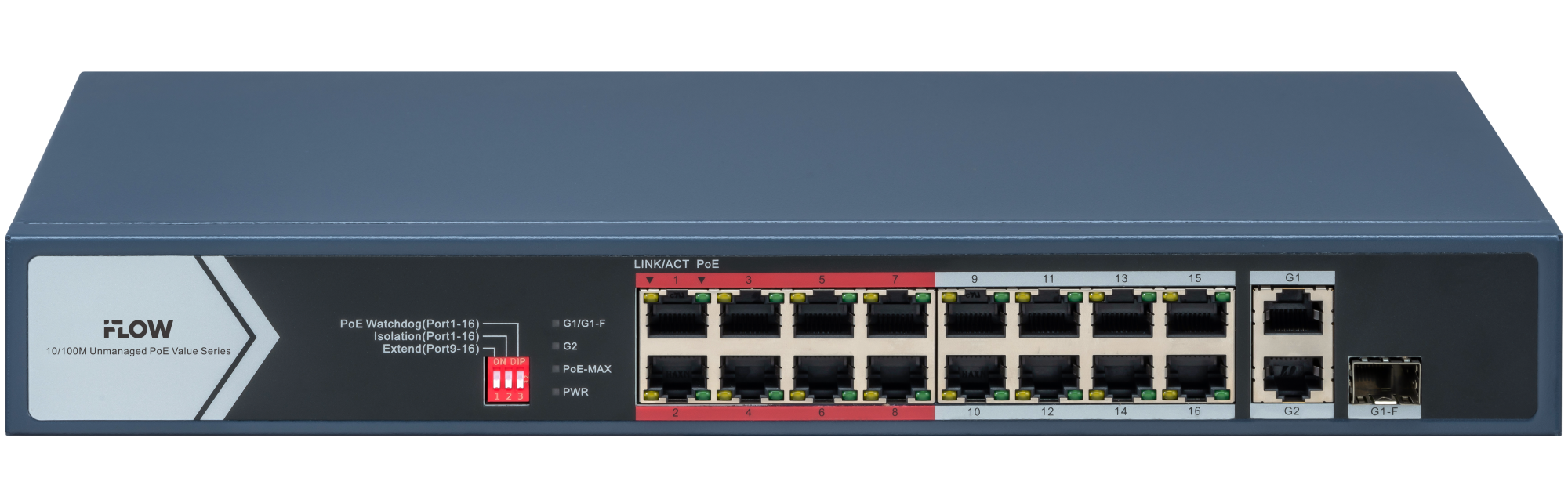 Коммутатор неуправляемый с POE iFLOW F-SW-EU418POE-V/L