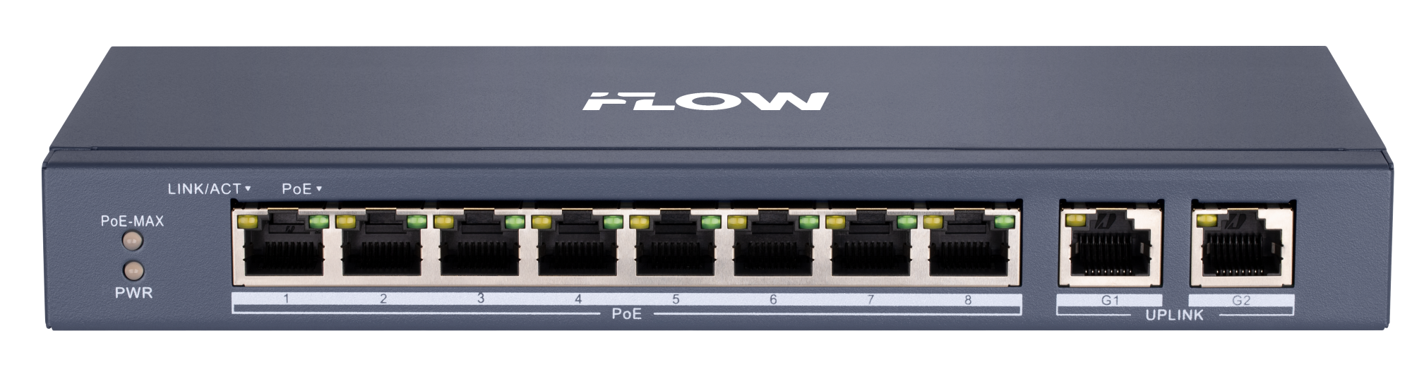 Коммутатор неуправляемый с POE iFLOW F-SW-EU410POE-V/L