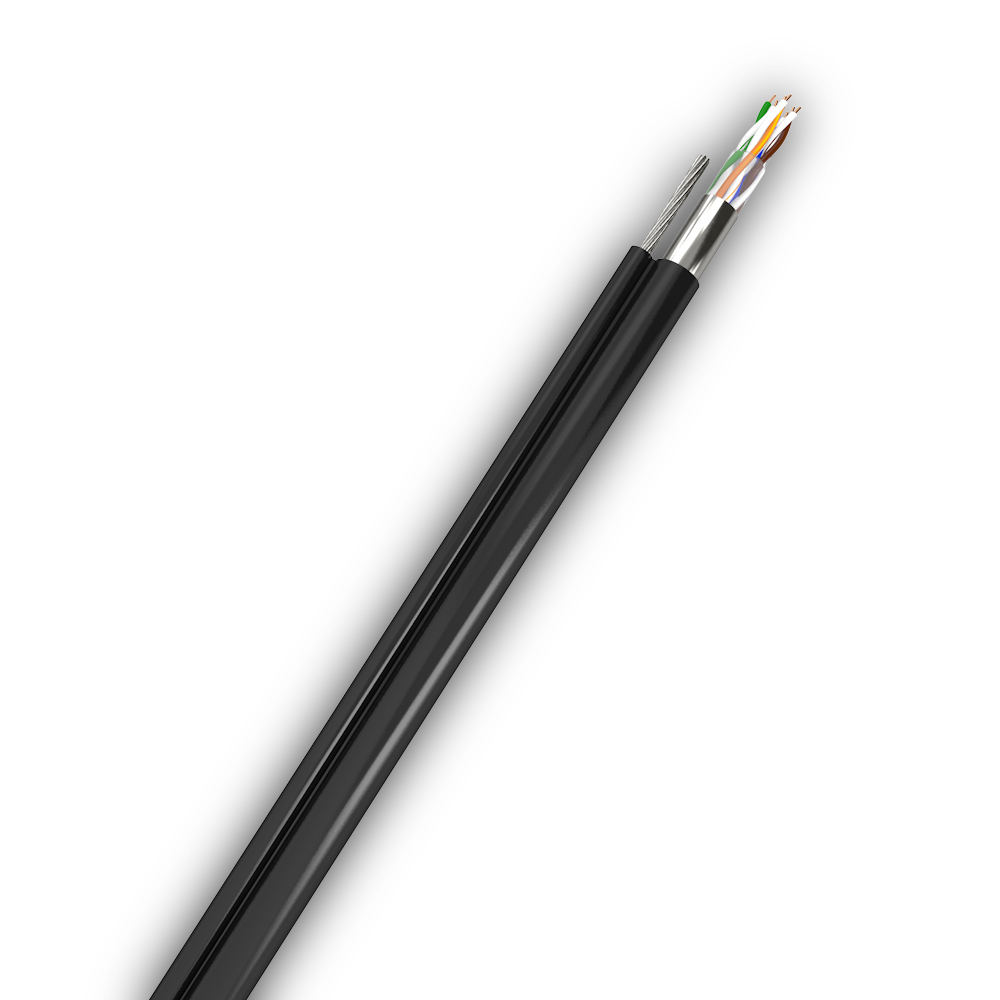 Кабель витая пара экранированный (кор) F/UTP Cat 5e PE 4х2х0,50 для внешней прокладки, 305 м МКЗ