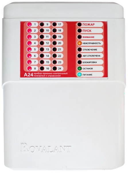 Прибор приемно-контрольный пожарный и управления А24/2