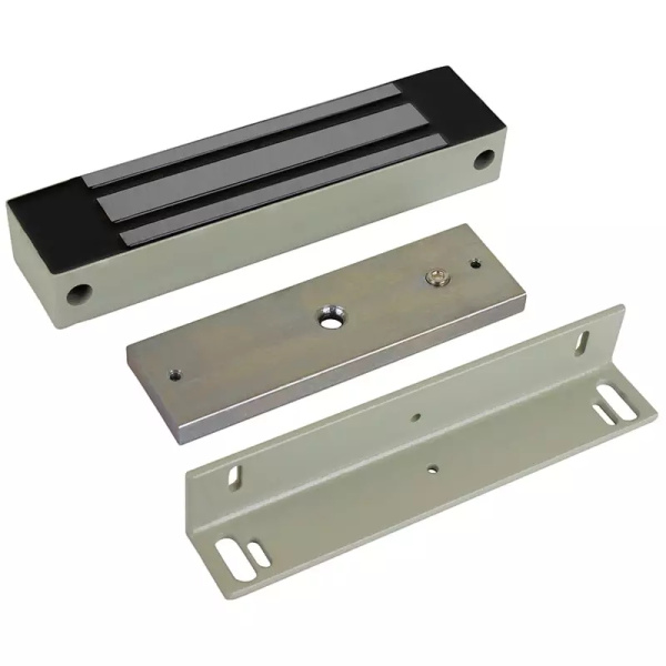 Замок электромагнитный ML-295K (серый ) с  уголком