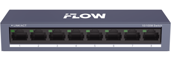 Коммутатор неуправляемый iFLOW F-SW-EU208-O