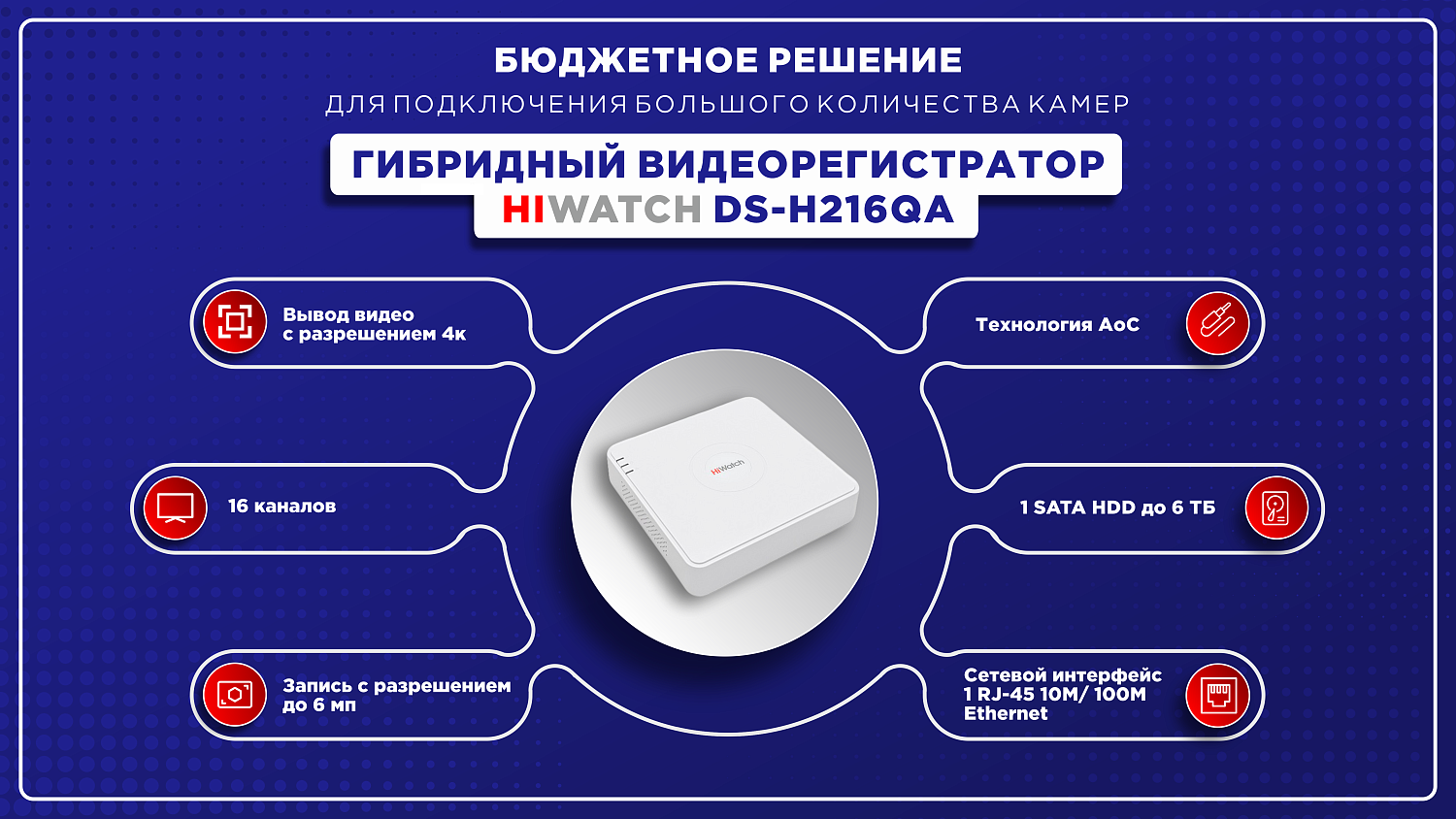 Цифровой видеорегистратор DS-H216QA