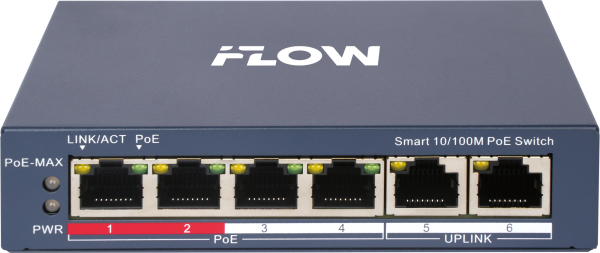 Управляемый PoE-коммутатор iFLOW F-SW-EM206POE-VM