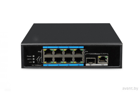 Коммутатор PoE неуправляемый UTP7108E-POE в комплекте с блоком питания 120W