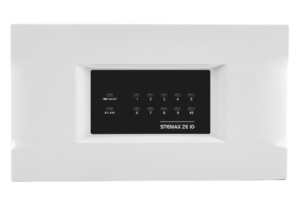 Панель контрольная сетевая  STEMAX ZE10 r2  10 шлейфов ОПС, питание 12 В