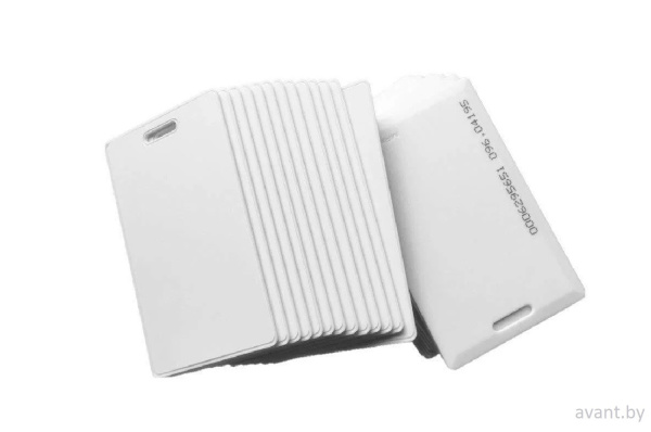 Карта толстая с прорезью и номером Clamshell SL-05 EM