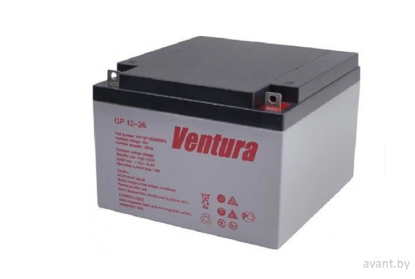 Аккумуляторная батарея 26Ач/12В VENTURA